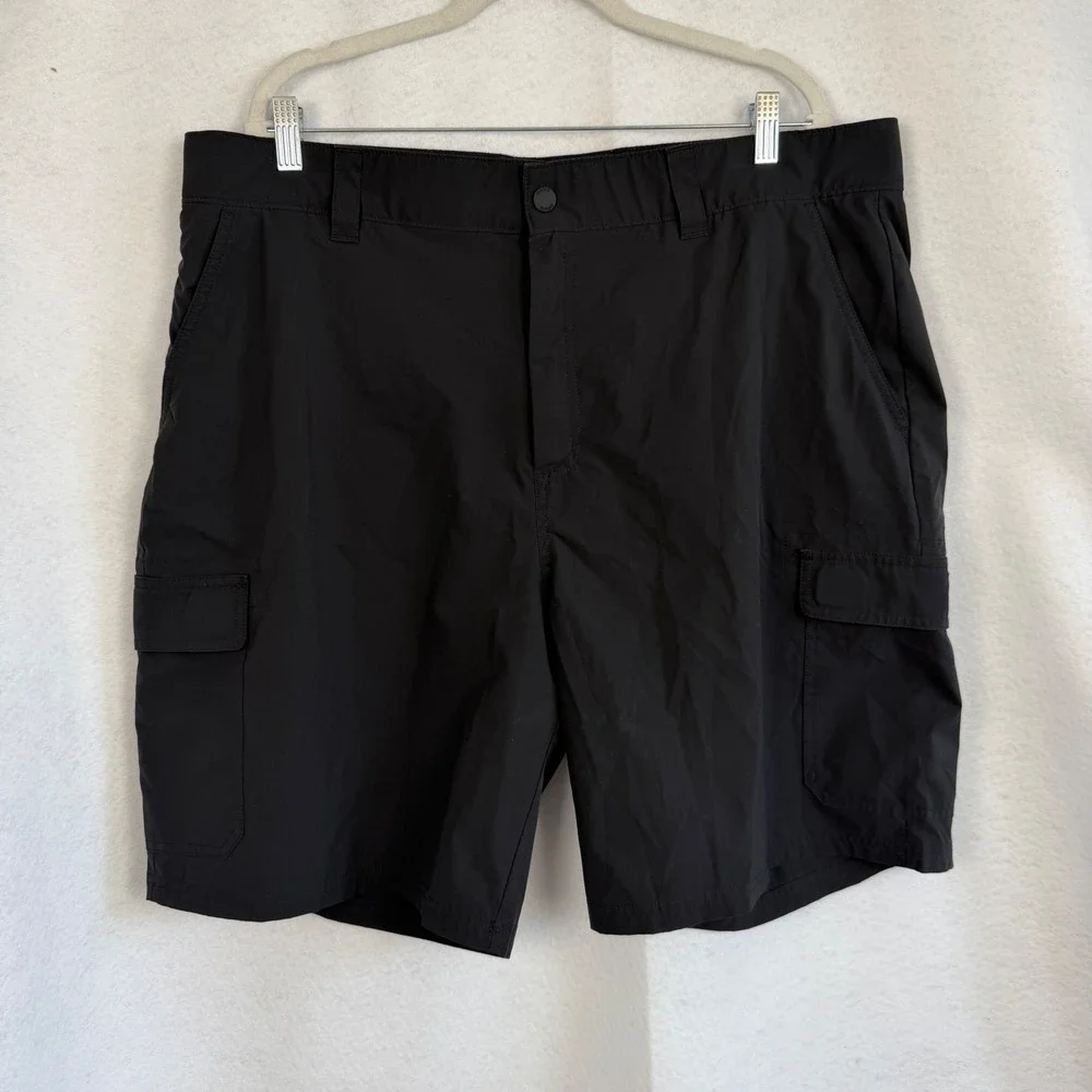 Orvis Mens 40 Black‎ Stretch Cargo Shorts Hiking Outdoor Performance Travel